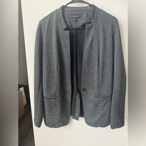 Banana Republic Gray Textured Blazer